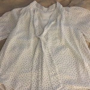 Polka dot blouse